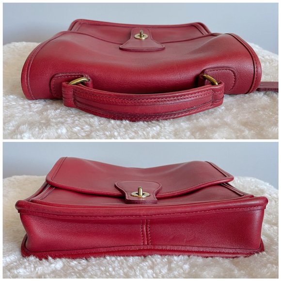 COACH Vintage Station Bag, #5130, Coach Red Leather Crossbody Bag - Picture 11 of 11